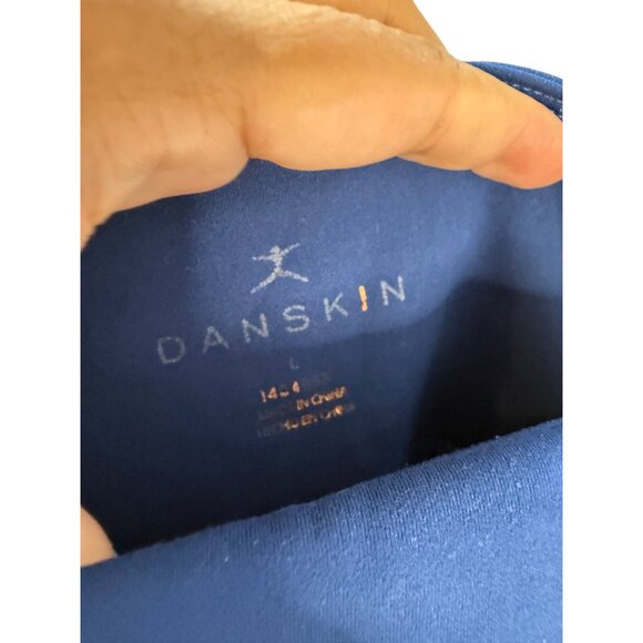 Danskin Womens‎ High-Waisted Capri Leggings With Pockets Blue Size L - Picture 6 of 12
